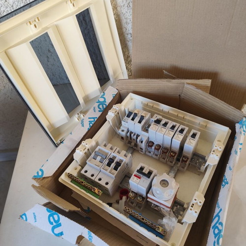 Hager Electrical Panel 2x12 Flush Mount New with Siemens Switches