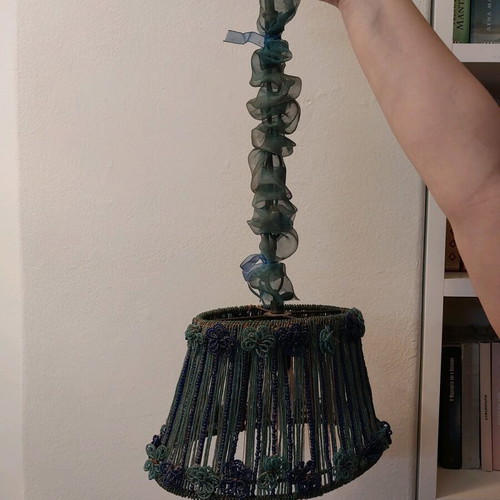 Handmade ceiling light like new, very nice color