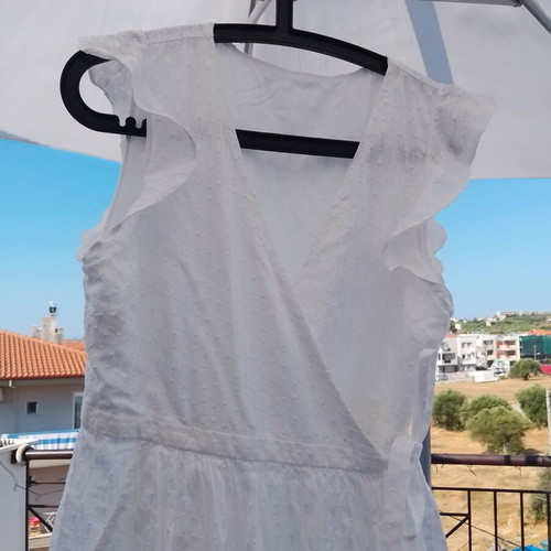 &Other Stories White Cotton Wrap Dress Like New, Size L