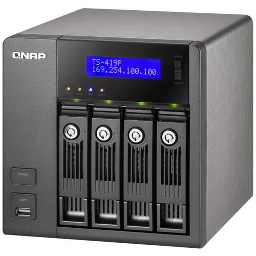 QNAP TS-419P file servers like new, 4-bay, set of 2 without disks