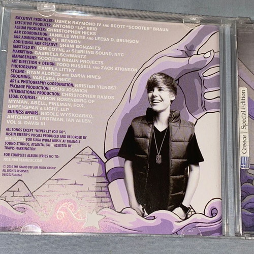 Justin Bieber My Worlds CD new, special Greek edition