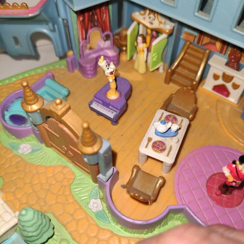 Polly Pocket Disney Beauty and the Beast Magical Castle 1997 used