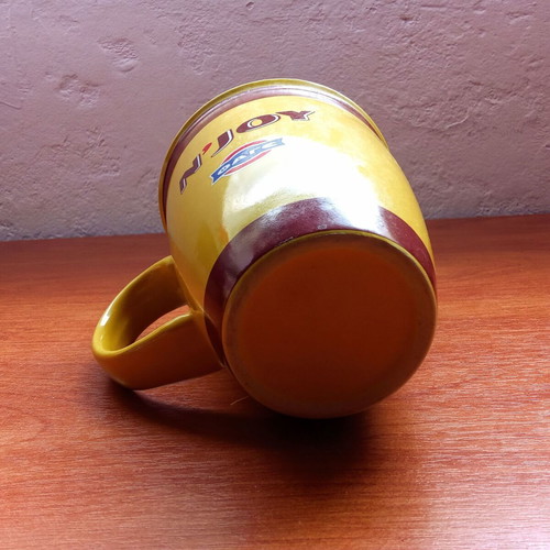 N'JOY FAGE chocolate milk collectible mug used from 1990s