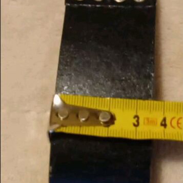 Women's belt used black with strass and chain