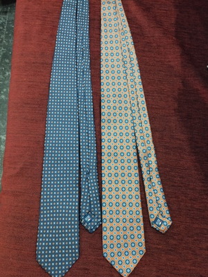Sera Fine Silk Ties set of 2 made in Italy like new