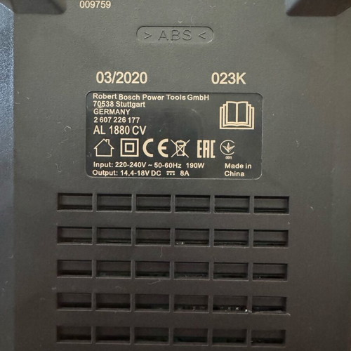 Bosch AL 1880 CV charger new, compatible with 14.4 V and 18 V batteries