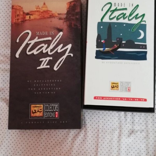 Made in Italy 2 CD case, like new, 4 CDs