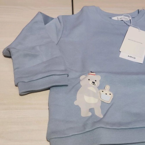 Mango Kids Cakes Sweatshirt sweatshirt new, light pastel blue 18-24 months