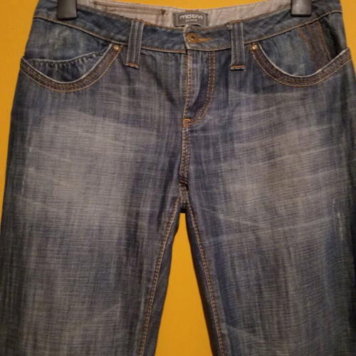 Motivi women's straight-leg jeans XL used, 100% cotton, grey blue