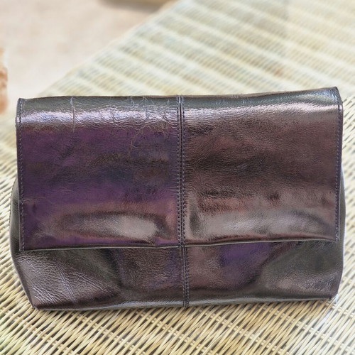 Massimo Dutti Handbag Like New Leather Clutch