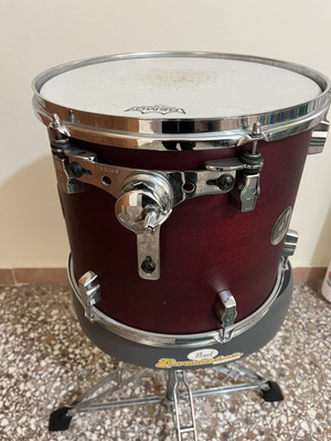 Sonor Force 2005 14” rack tom birch wood with Remo vintage skin, cherry red