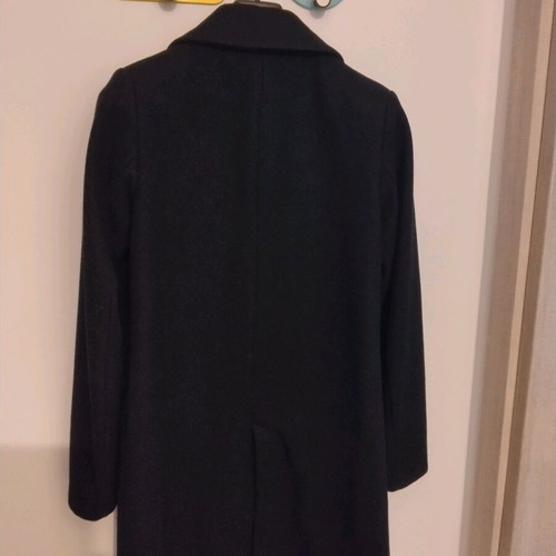 Zara black wool coat like new, size S