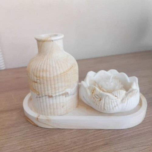 Porcelain decorative set handmade, new