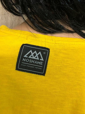 Noshame yellow blouse, size M, 100% cotton