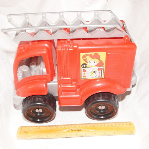 Large fire truck used with firefighter figure