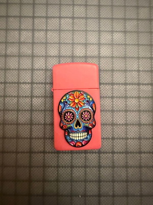 Zippo Día de los Muertos Santa Muerte Skull αναπτήρας χειροποίητη διακόσμηση