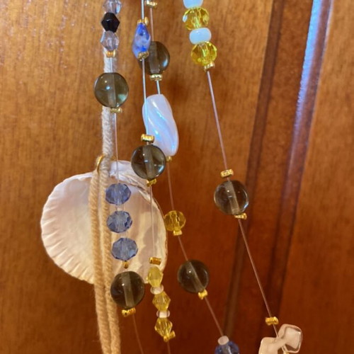 Decorative Garland with Shells handmade, 45 cm