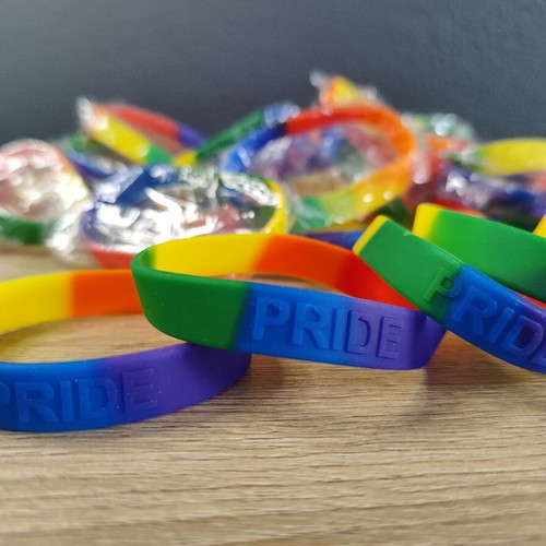 Pride Silicone LGBT Wristbands set of 49 like new