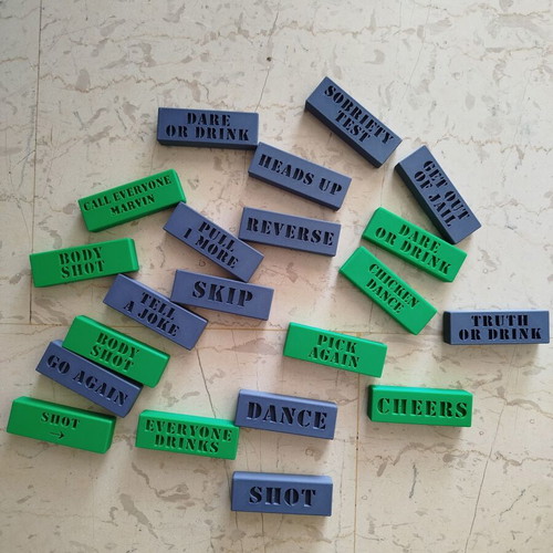 3D Printed Toy Blocks Like New With Messages