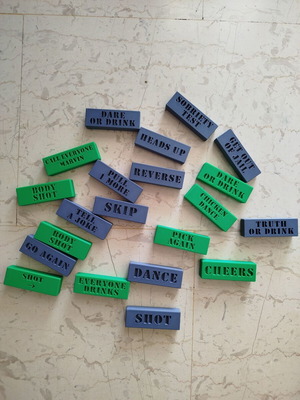 3D Printed Toy Blocks Like New With Messages