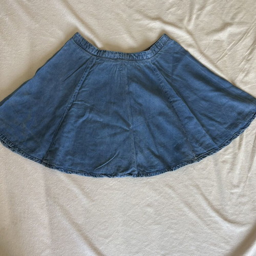 Pull & Bear blue denim skirt, size M