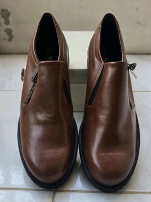 Gkoulis Leather Brown Moccasins New Size 40