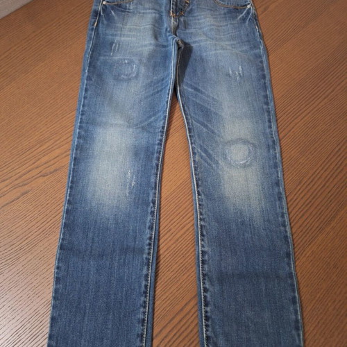 Girls' denim jeans 10 years new, blue, size 140 cm