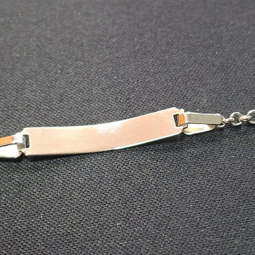 White gold baptism bracelet 14 carat new