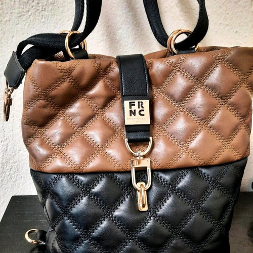 FRNC handmade bag like new, brown and black