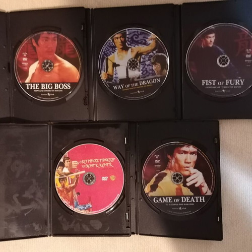 Bruce Lee DVD set of 5 action movies like new with subtitles