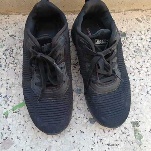 Skechers BOBS sneakers size 37 used, black mesh fabric