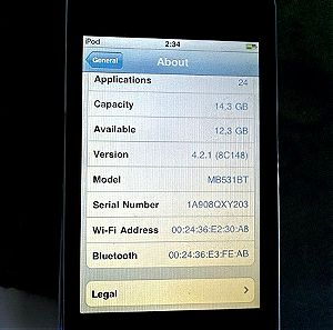 ipod mb531bt iPod Touch 2nd Gen - 16GB
