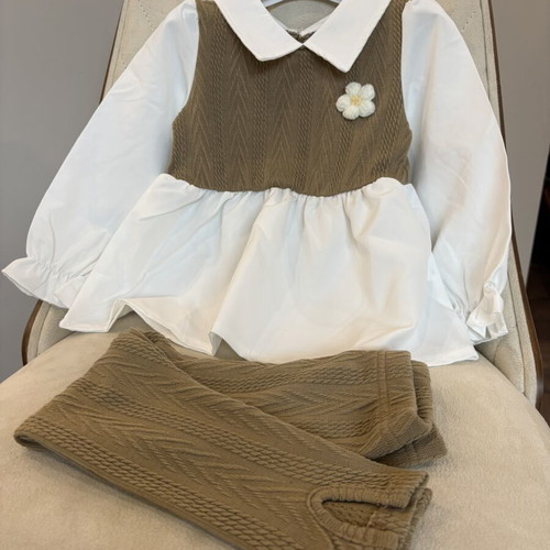 Girls' set new, shirt and pants for 2-3 years old
