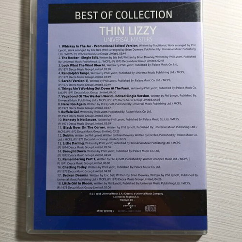 Thin Lizzy Best of audio CD like new, rock