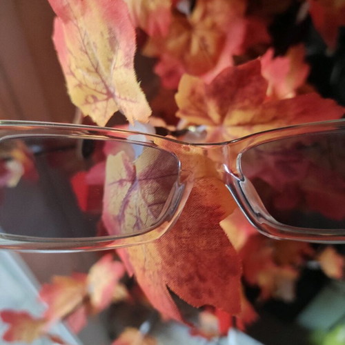 Emporio Armani glasses used with soft blue lens, made in Italy