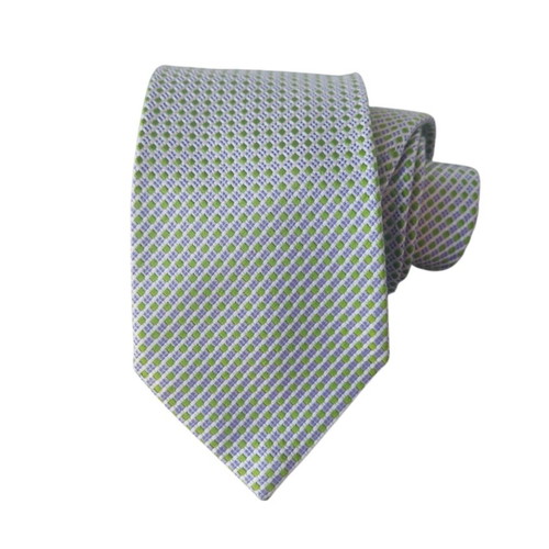 Etro silk tie new, green and purple
