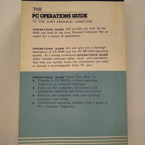 Pc Operation Guide used, English