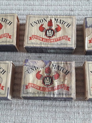 Union Match No.6 used matchboxes, pack of 5