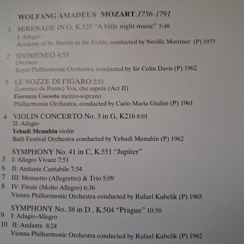 The Art Of Mozart CD new, classical