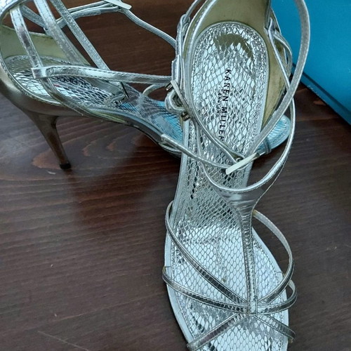 Παπούτσια Karen Millen ασημί μεταχειρισμένα, μέγεθος 38