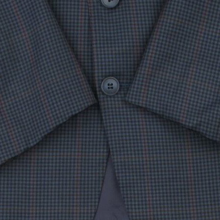 Kent & Curwen men's wool blazer size M blue windowpane