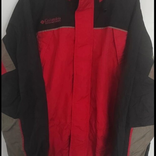 Columbia jacket size Large, like new, black and red