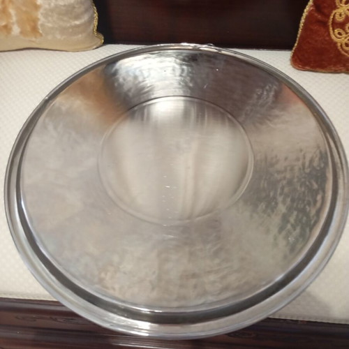 Vintage serving tray and fondue set with cloisonné enamel, like new