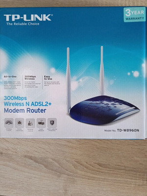 TP-LINK wireless modem router TD-W8960N like new