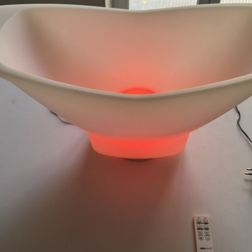 Rgb illuminated champagne bucket like new with remote and charging base