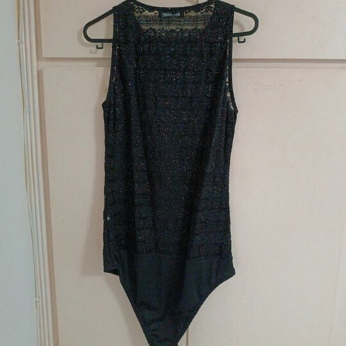 Pink Woman sleeveless bodysuit like new, size large