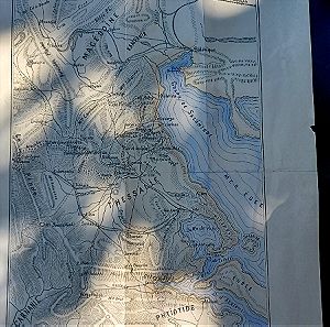 1897 Χάρτης απο γαλλικό βιβλίο για τον ελληνοτουρκικο πολεμο