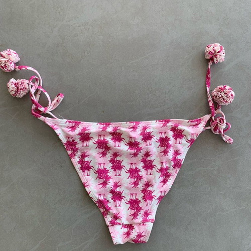 Pretty Me pink palm tree bikini set like new