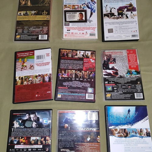 DVD movie pack of 9 used films with subtitles, comedy and adventure