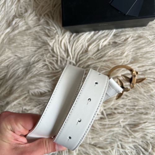 Pinko belt white new, 100cm length